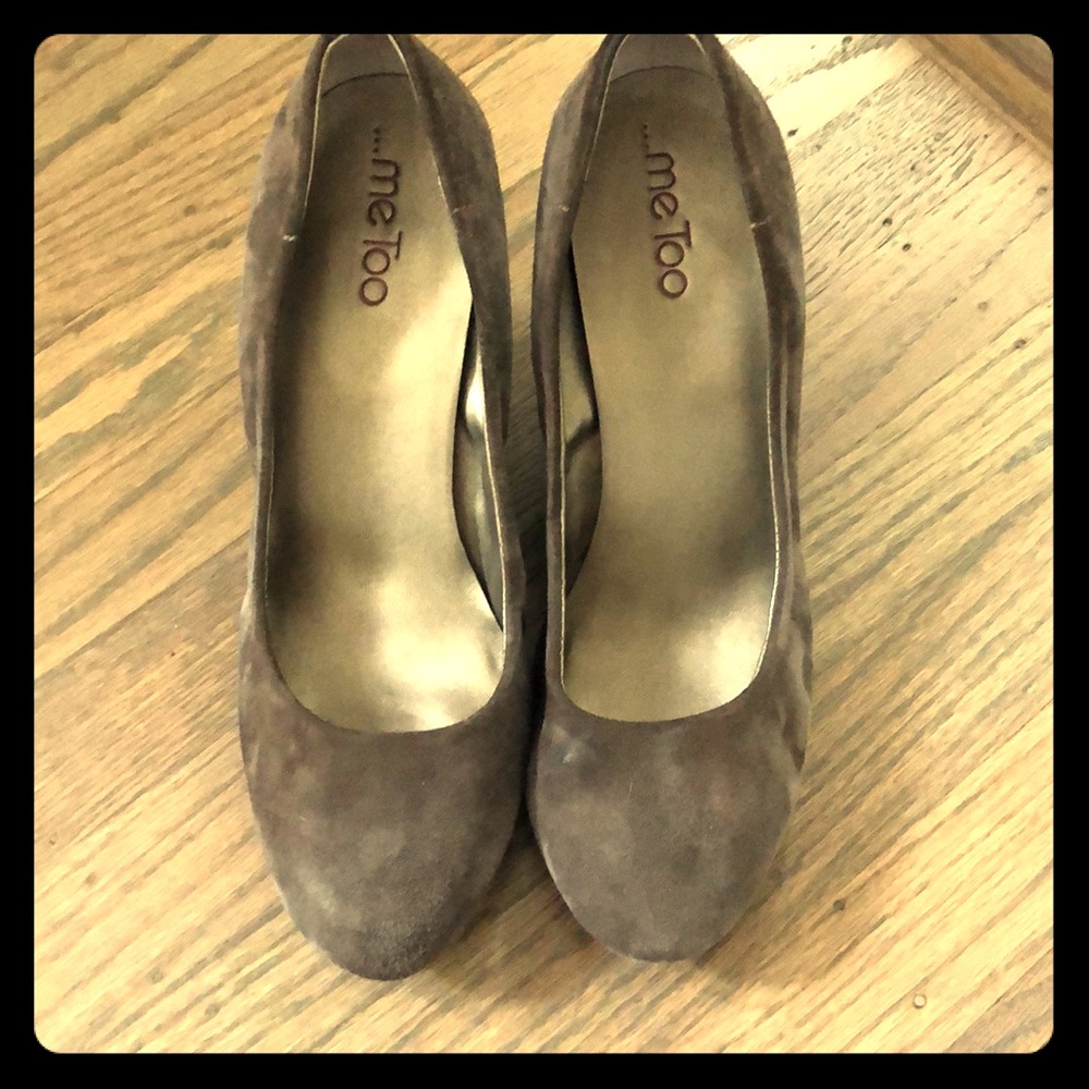 Me Too wedge pumps - grey suede